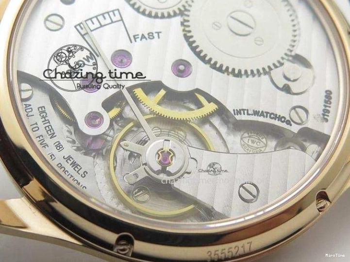 MIROTIME 0731 Compact Portuguese IW545409 RG ZF 1:1 Best Edition White Dial On Brown Leather Strap A 7336